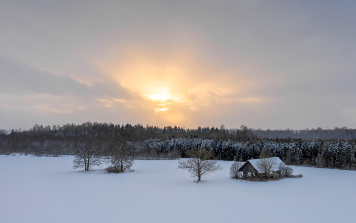 Lagunenud küün droonifoto Eesti Drone photography